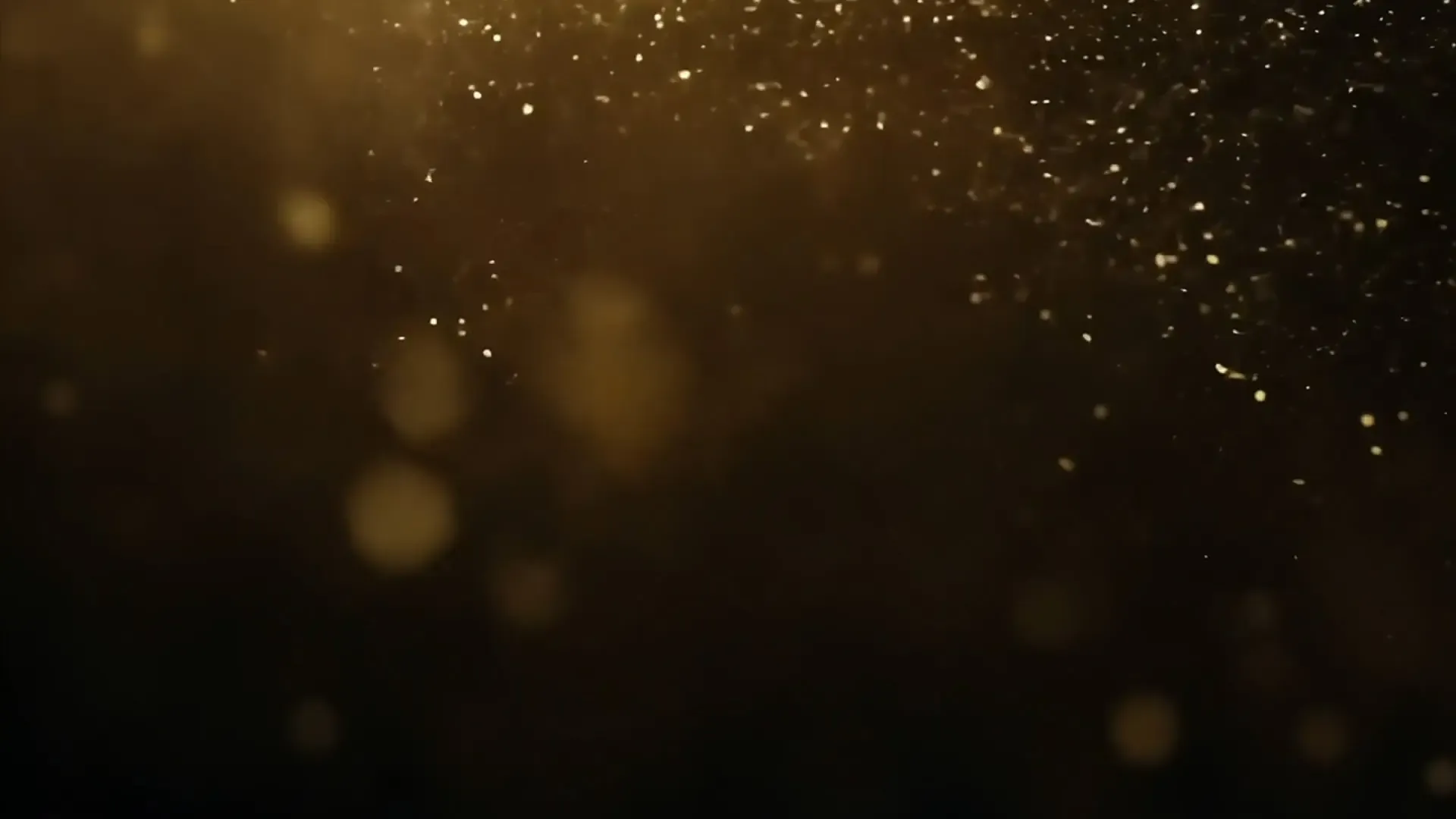 Golden Glitter Particle Overlay for Luxury Video Projects